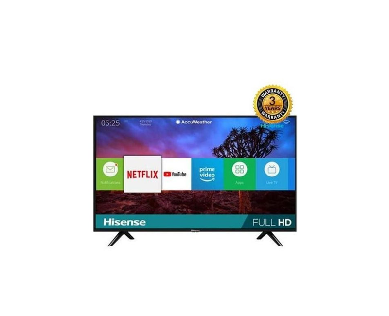 Hisense 40 Inch Smart LED TV, Local Channels - Black