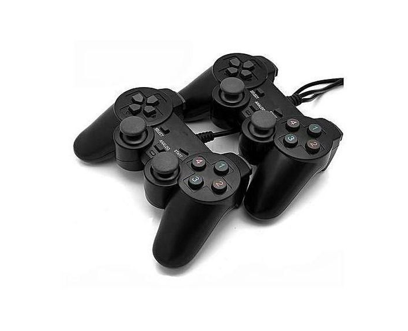 Twin USB GamePad Double Shock Controller Joystick For PC With Analaogue Details
