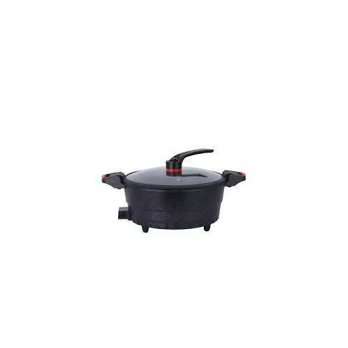 Hoffmans 8 Litre Multifunctional Micro Pressure Cooker Non-stick Maifan Stone Hotpot Boiler - Black
