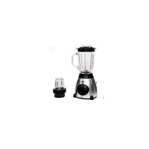 Hoffmans 1.5L Juice Blender 2 In 1 Glass With Mill Grater - Silver