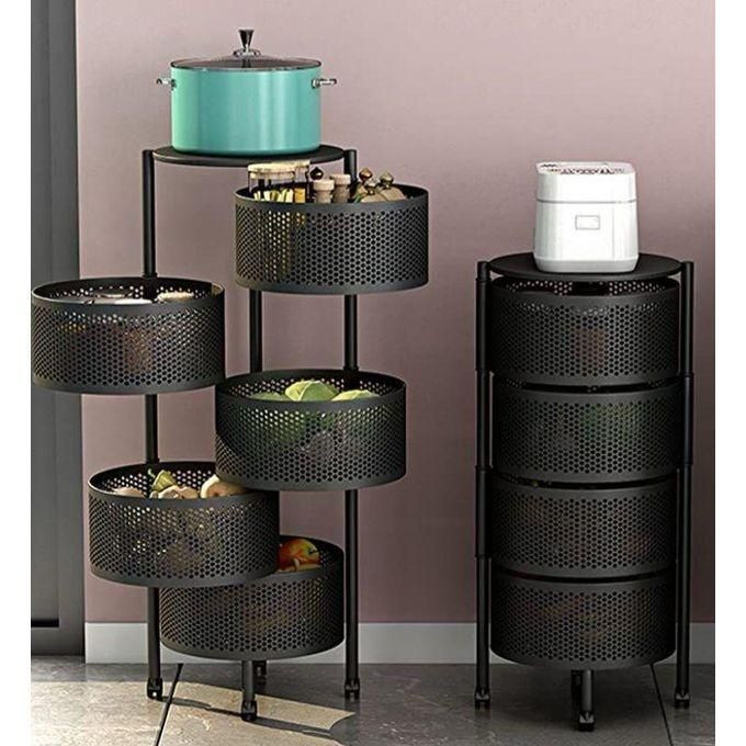 Rotating Storage Rack Kitchen Fruit Basket.