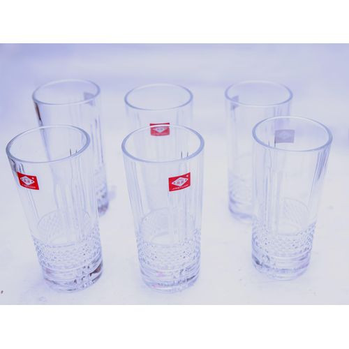 6 Pieces Glasses For Drinking Juice And Beer - Transparent