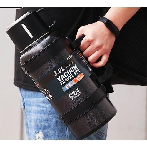 Zego Hot & Cold Stainless Steel Vaccum Insulated 3L, 72 Hour - Black