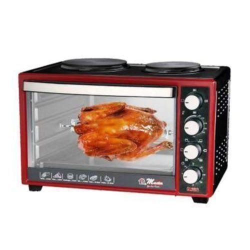 Electro Master Electric Oven 35LTR/1600watts Hotplate 1000watts/600watts - Black & Maroon