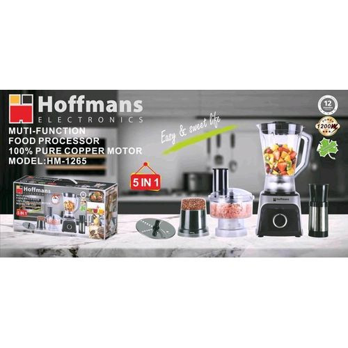 Hoffmans Multi-Function Food Processor HM-1265 - Silver