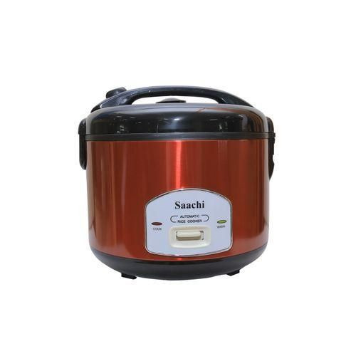Saachi 2.2L Rice Cooker With A Steamer Basket - Red, Black