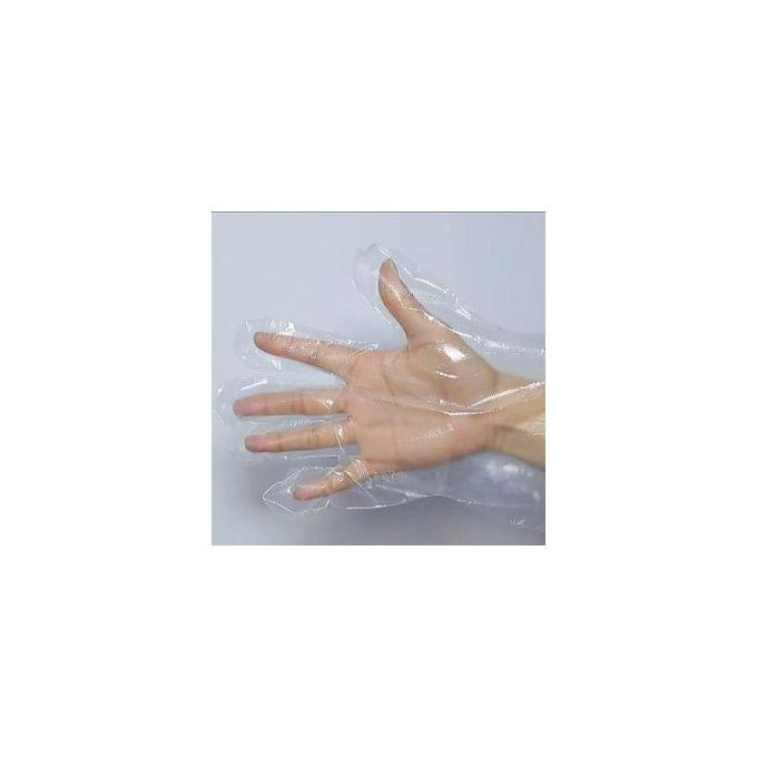 100 Pcs Disposable Plastic Hand Gloves