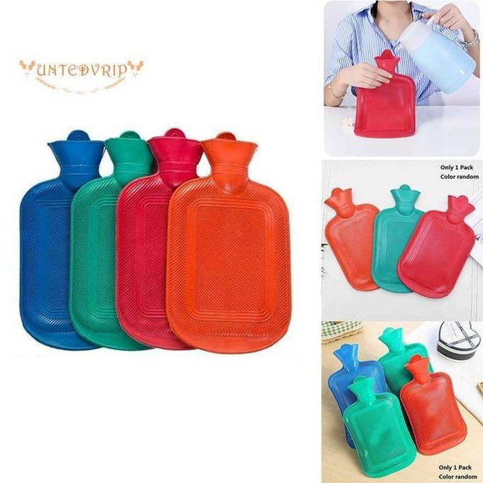2 Litre Hot Water Bottle - Colours May Vary Red Blue Green