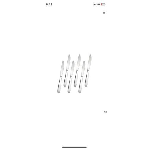 6Pcs Of Table Knives, Silver