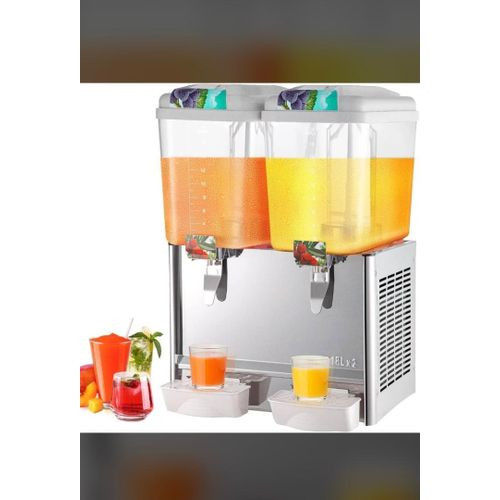 18L Stainless Steel Commercial Beverage Dispenser – Premium Quality & Temperature Control. Silver