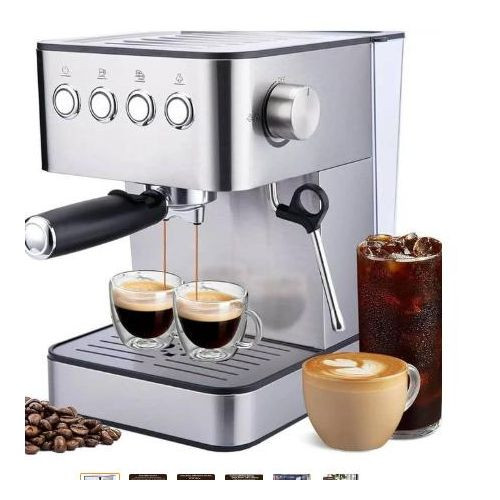 Hoffmans Espresso Coffee Maker Machine 20 Bar Pressure Pump - Multicolor