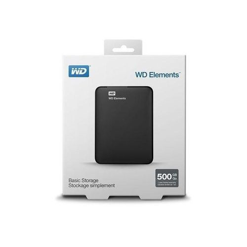 WD 500GB External Hard Disk Drive USB 3.0 - Black