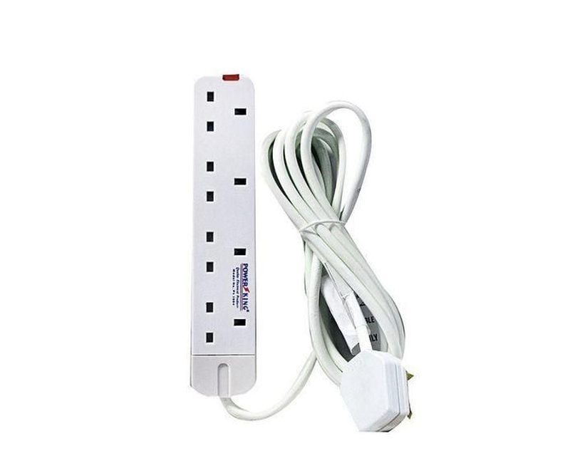 Power King 4-Way Extension Cable - 3M White