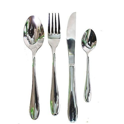 Stainless Steel Cutlery Set- 24Pcs - Silver