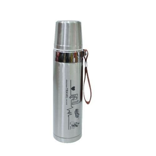 Yiwu Metallic Travel Flask 750ml - Silver
