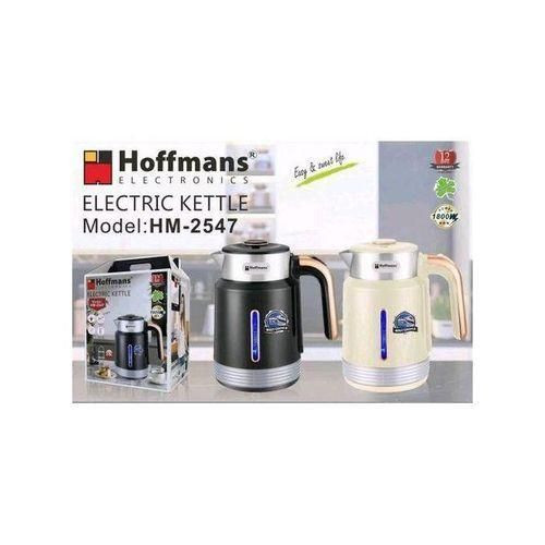 Hoffmans Electric Kettle And Milk Boiler Kettle. Cream, Black