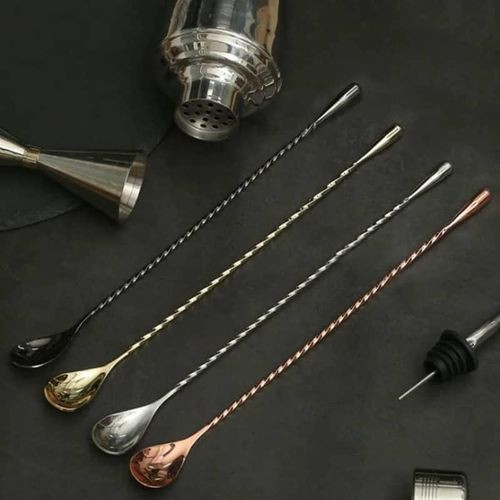 5pcs Mixing Spoon Cocktail Swizzle Spoon