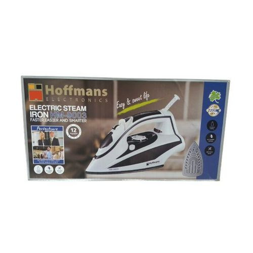 Hoffmans Steam And Dry Flat Iron - White, Black