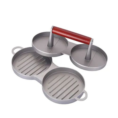 Double Aluminium Burger Press