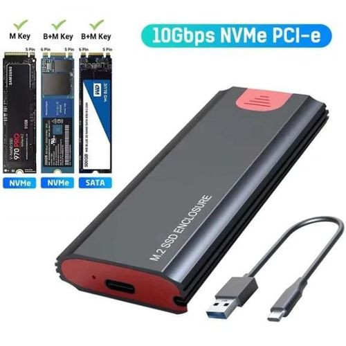 Generation M2 SSD Case M2 To USB 31 Gen 2 10Gbps NVMe SSD Enclosure For NVMe PCIE M Key BM Key SSD M2 SSD Case OTG
