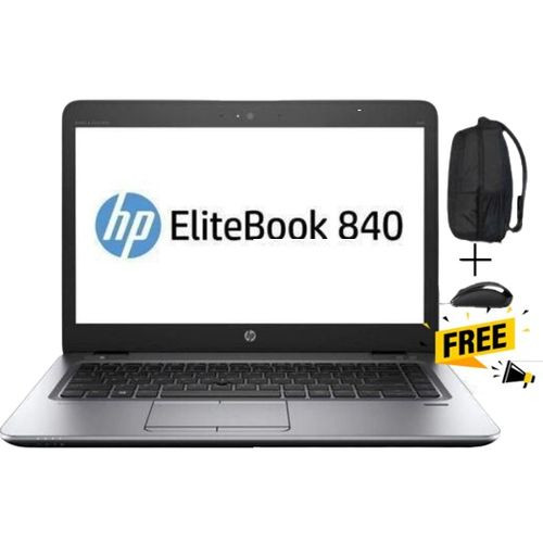 Hp Refurbished Slim Elitebook 840 14 Inch 8GB RAM, 1TB HDD Free Bag & Mouse- Black (6MTHS WRTY)