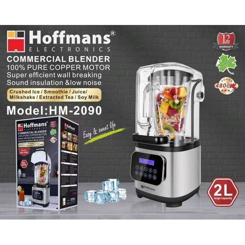 Hoffmans HM-2090 Commerical Blender - Silver