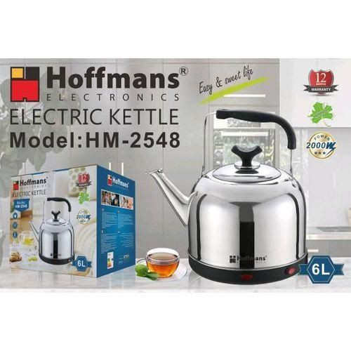 Hoffmans 6L Electric Fast Boiling With Auto Turn - Off Kettle 2000W