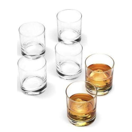 6-Piece Transparent Whiskey Glass Set
