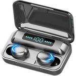 TWS True Wireless Earbuds With Power Bank - Black
