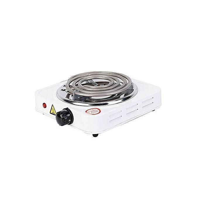 Single Electric Hot Plate - White
