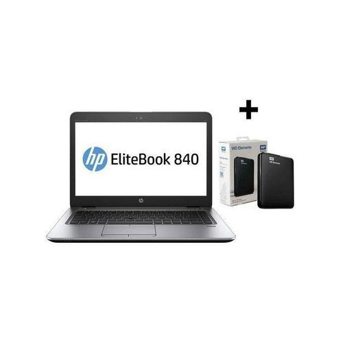 Hp Elite Book 840 G2, Intel Core I5,8GB Ram, 500GB Hdd- Refurbished + 500GB External HDD - Silver & Black