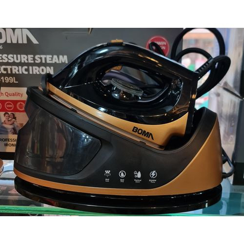 Boma Electric Steam Iron Station-Black And Gold