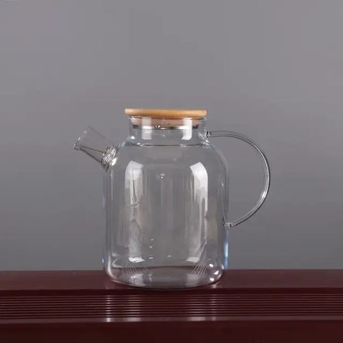 Other Glass Tea Pot With Infuser And Bamboo Lid-1500mls