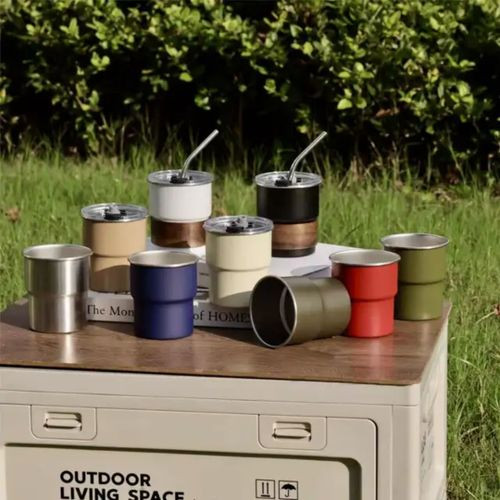 Coffee Stainless Steel Mugs 300mls - Multicolor