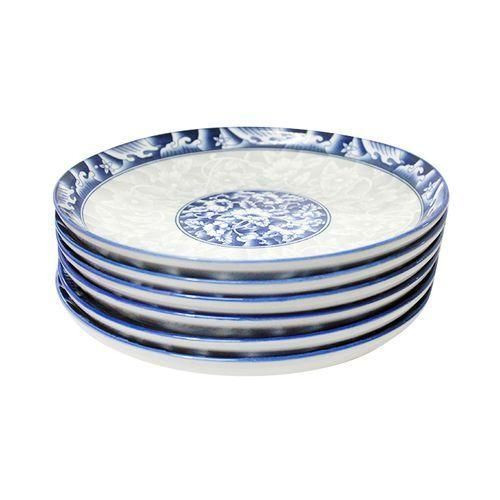 6 Piece Dinner Plates - Blue