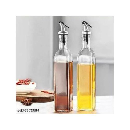 Kitchen, Vinegar Olive Oil Dispenser Oil Bottle For Cooking, Clear Glass Oil Storage Bottle Transparent Pourers