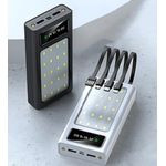 20000mAh Portable Power Bank Charger With Fast USB Cables