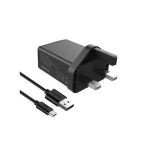Oraimo 2A Fast Charging Wall Charger with USB Cable- Black