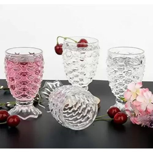 6 Pieces Glasses For Water And Juice-Transparent