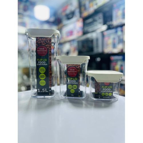 Food Container 3pcs Set – Durable & Multipurpose Storage Solution. Multcolour