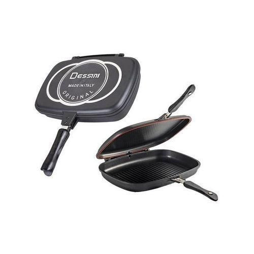 Dessini Die-Casting Double Grill Pan- 40cm - Black
