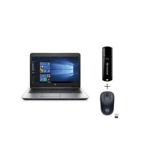 Hp Refurbished Elitebook - 840 G2 CoreI5 8GB Ram 500GB - Flash Drive - Wireless Mouse - Black