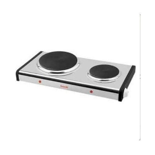 Other Double Electric Hot Plate Solid - Silver