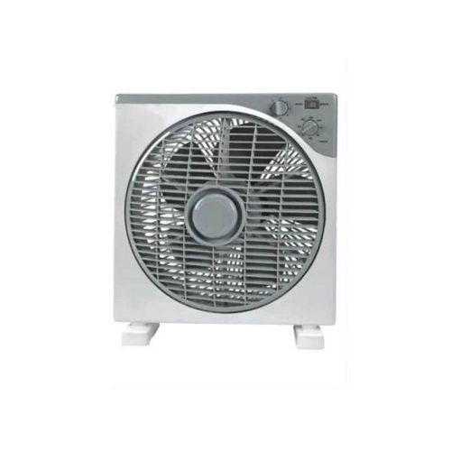 Electric Rotating Box Fan Slimline With Rotating Louvre To Creat Oscillating Effect 3 Blades Class A Energy Efficiency 3 Adjustable Speed- Multicolor