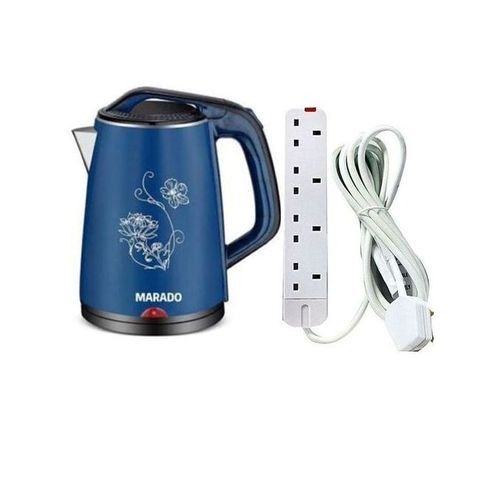 Marado Bundle Of 2.5L Kettle With Extension Cable - Multicolor