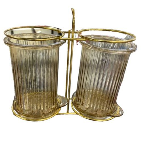 Cutlery Holder/Organizer Stand - Gold