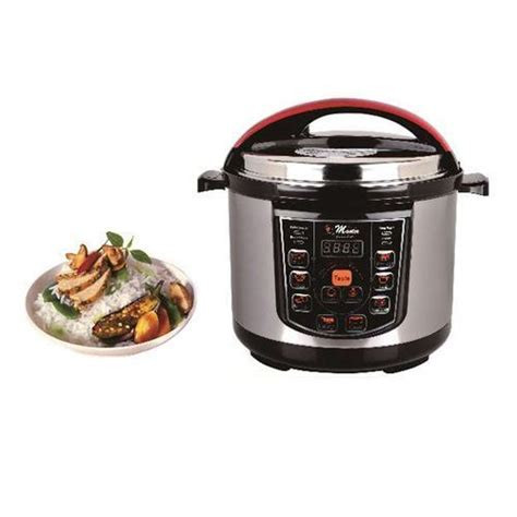 Electro Master Touch Control 6 Liters Electric Pressure Cooker For Fast Cooking-Silver