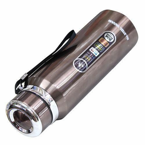 JK 1100ml All Steel Vacuum Bottle Flask - Silver