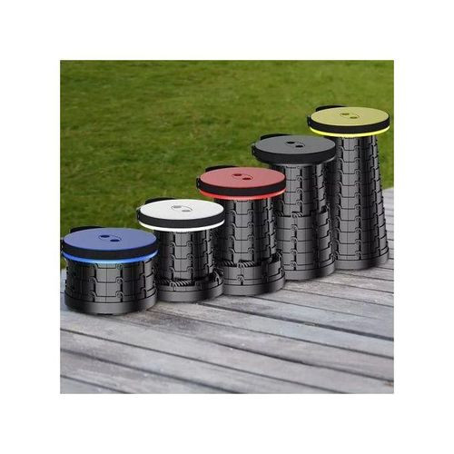 Retractable Folding Extension Stool Portable Lightweight Chair For Indoor and Outdoor Travel, Fishing, Camping, Garden- Multi-colour.