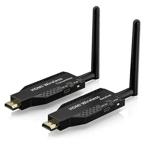 Wireless HDMI Extender 1080p 50m 5.8GHz Wireless HDMI Wifi Video Transmitter and Receiver Screen Share Switch for PS4 Camera PC Laptop To TV Monitor Projector 5.8Ghz 50M Wireless HDMI Extender Video Transmitter 1 To 4 Splitter Screen Share- Multicolor